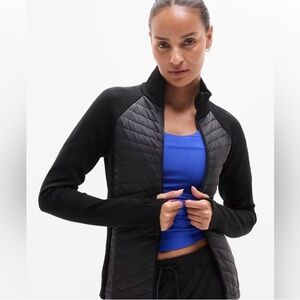 Athleta Women's Black Quilted Puffer Jacket